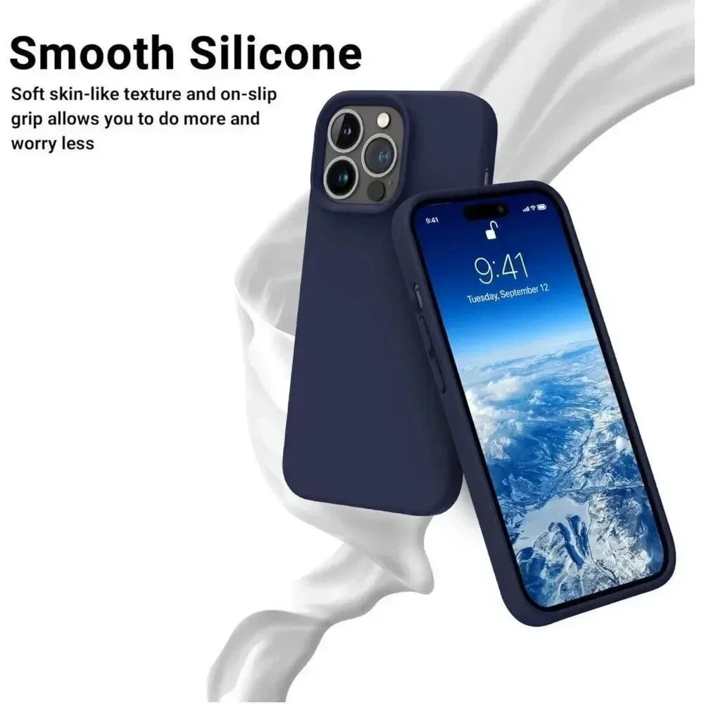 OTOFLY Designed for iPhone 14 Pro Case, Silicone Shockproof Slim Thin Phone Case